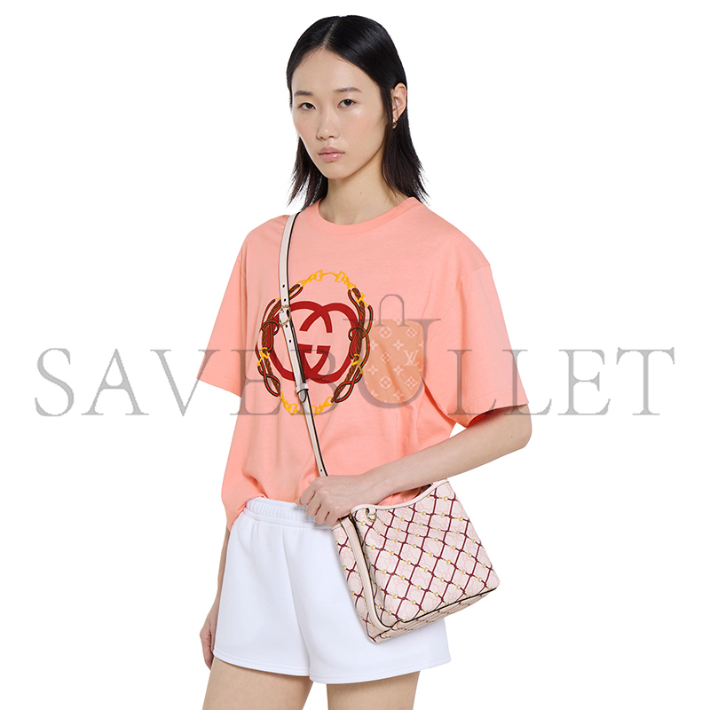 GUCCI GG EMBLEM SMALL BUCKET BAG 815118 (25*25*15cm)